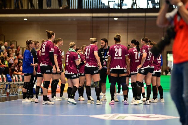 Handball I Frauen I Saison 2026-2027 I Bundesliga I 2. Spieltag I Buxtehuder SV - HC Leipzig I 05.09.2026 HC Leipzig Frauen zusammen Buxtehude Halle Nord (Neu) Niedersachsen Deutschland Copyright: xLobeca FelixxWeißbergx