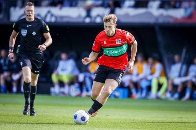 NIJMEGEN , 05-09-2026 , Stadium De Goffert , season 2026 2027 , Dutch Eredivisie football , match between NEC Nijmegen and Feyenoord Rotterdam , picture shows NEC Nijmegen player Kaj Sierhuis NEC - Feyenoord  x206499103x Copyright: