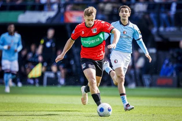 NIJMEGEN , 05-09-2026 , Stadium De Goffert , season 2026 2027 , Dutch Eredivisie football , match between NEC Nijmegen and Feyenoord Rotterdam , picture shows NEC Nijmegen player Kaj Sierhuis NEC - Feyenoord  x206499110x Copyright: