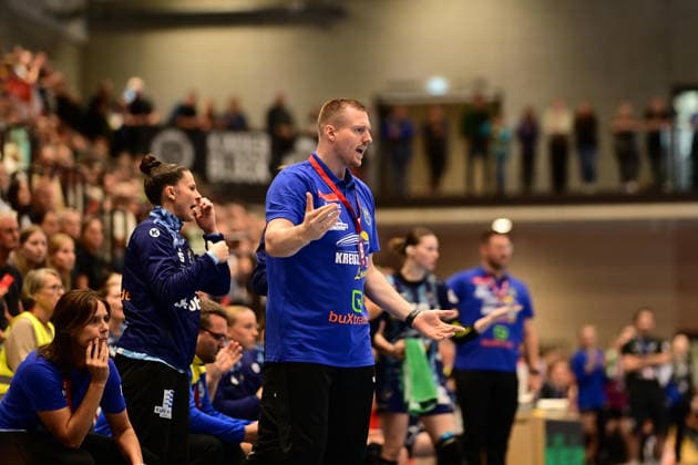 Handball I Frauen I Saison 2026-2027 I Bundesliga I 2. Spieltag I Buxtehuder SV - HC Leipzig I 05.09.2026 Jonas Schlender (Buxtehuder Sportverein) Buxtehude Halle Nord (Neu) Niedersachsen Deutschland Copyright: xLobeca FelixxWeißbergx