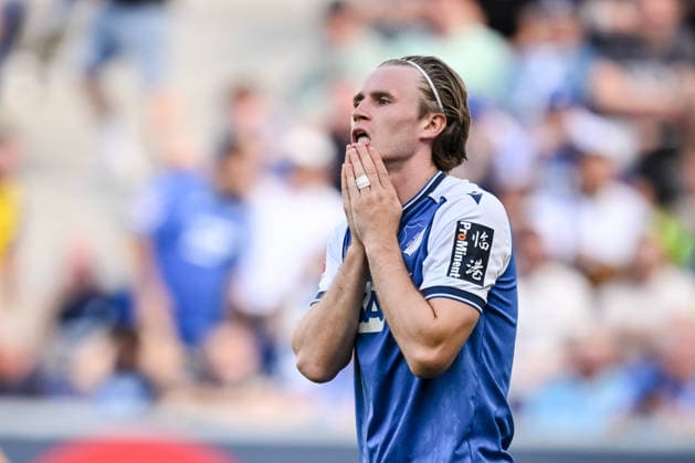 Patrick Wimmer (TSG 1899 Hoffenheim) gestikuliert, gestik waehrend des spiels der 1. Bundesliga zwischen TSG Hoffenheim und Borussia Dortmund, SNP Arena am 05. September 2026 in Sinsheim, Deutschland. (Foto von Harry Langer DeFodi Images) +++ Patrick Wimmer (TSG 1899 Hoffenheim) gestures during the Bundesliga match between TSG Hoffenheim and Borussia Dortmund at SNP Arena on September 5, 2026 in Sinsheim, Germany. (Photo by Harry Langer DeFodi Images) DFB DFL REGULATIONS PROHIBIT ANY USE OF PHOTOGRAPHS AS IMAGE SEQUENCES AND OR QUASI-VIDEO. (Photo by Harry Langer DeFodi Images) DFB DFL REGULATIONS PROHIBIT ANY USE OF PHOTOGRAPHS AS IMAGE SEQUENCES AND OR QUASI-VIDEO. - *** Patrick Wimmer of TSG 1899 Hoffenheim gestures during the Bundesliga match between TSG Hoffenheim and Borussia Dortmund, at SNP Arena on September 5, 2026, in Sinsheim, Germany. Photo by Harry Langer, DeFodi Images. Patrick Wimmer of TSG 1899 Hoffenheim gestures during the Bundesliga match between TSG Hoffenheim and Borussia Dortmund at SNP Arena on September 5, 2026, in Sinsheim, Germany. Photo by Harry Langer, DeFodi Images. DFB and DFL regulations prohibit any use of photographs as image sequences and or quasi-video. Photo by Harry Langer, DeFodi Images. DFB and DFL regulations prohibit any use of photographs as imSEQUENCES AND OR QUASI-VIDEO