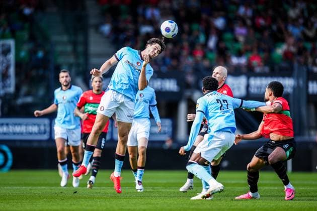 NIJMEGEN , 05-09-2026 , Stadium De Goffert , season 2026 2027 , Dutch Eredivisie football , match between NEC Nijmegen and Feyenoord Rotterdam , picture shows Feyenoord player Nacho Ferri NEC - Feyenoord  x206499181x Copyright: