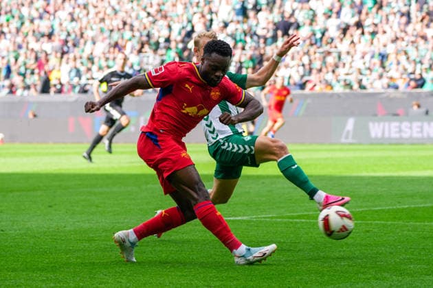 Ridle Baku (RB Leipzig, 17), Marco Grüll (Werder Bremen, 17), Deutschland: Fussball, Bundesliga, Saison 2026 27, 2. Spieltag, 05.09.2026, Werder Bremen vs RB Leipzig, Weserstadion (Bremen) *** Ridle Baku (RB Leipzig), 17, Marco Grüll (Werder Bremen), 17, German Soccer, Bundesliga, 2026–27 Season, Matchday 2, September 5, 2026, Werder Bremen vs. RB Leipzig, Weserstadion, Bremen Copyright: xLeonxFrickx