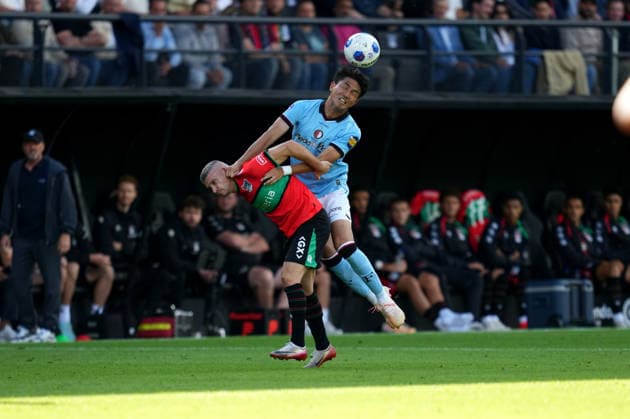 Eredivisie: NEC Nijmegen v Feyenoord Rotterdam Nijmegen - Tsuyoshi Watanabe of Feyenoord Rotterdam in action during the fifth competition round of the 2026 2027 Eredivisie season. The match is set between NEC Nijmegen and Feyenoord Rotterdam at Goffertstadion on 5 September 2026 in Nijmegen, Netherlands. (Hero Images Danny de Groot) Copyright: xDannyxdexGrootx