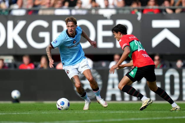 Eredivisie: NEC Nijmegen v Feyenoord Rotterdam Nijmegen - Luciano Valente of Feyenoord Rotterdam dribbles during the fifth competition round of the 2026 2027 Eredivisie season. The match is set between NEC Nijmegen and Feyenoord Rotterdam at Goffertstadion on 5 September 2026 in Nijmegen, Netherlands. (Hero Images Yannick Verhoeven) Copyright: xYannickxVerhoevenx