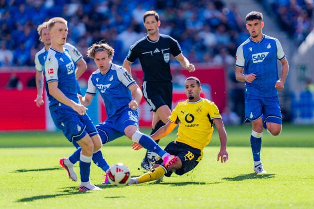 1. Bundesliga, 2. Spieltag, TSG 1899 Hoffenheim vs. Borussia Dortmund am 05.09.2026 Ethan Nwaneri WICHTIGER HINWEIS: Gemäß den Vorgaben der DFL und des DFB ist es untersagt, in dem Stadion und oder vom Spiel angefertigte Fotoaufnahmen in Form von Sequenzbildern und oder videoähnlichen Fotostrecken zu verwerten bzw. verwerten zu lassen. *** Bundesliga 1, Matchday 2, TSG 1899 Hoffenheim vs. Borussia Dortmund on September 5, 2026 Ethan Nwaneri IMPORTANT NOTICE In accordance with the guidelines of the DFL and the DFB, it is prohibited to use or allow the use of photographs taken in the stadium and or during the match in the form of sequential images and or video-like photo sequences Copyright: xBahhoxKarax