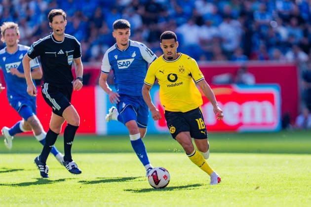 1. Bundesliga, 2. Spieltag, TSG 1899 Hoffenheim vs. Borussia Dortmund am 05.09.2026 Ethan Nwaneri WICHTIGER HINWEIS: Gemäß den Vorgaben der DFL und des DFB ist es untersagt, in dem Stadion und oder vom Spiel angefertigte Fotoaufnahmen in Form von Sequenzbildern und oder videoähnlichen Fotostrecken zu verwerten bzw. verwerten zu lassen. *** Bundesliga 1, Matchday 2, TSG 1899 Hoffenheim vs. Borussia Dortmund on September 5, 2026 Ethan Nwaneri IMPORTANT NOTICE In accordance with the guidelines of the DFL and the DFB, it is prohibited to use or allow the use of photographs taken in the stadium and or during the game in the form of sequential images and or video-like photo series. Copyright: xBahhoxKarax