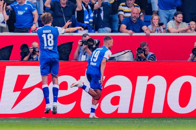 1. Bundesliga, 2. Spieltag, TSG 1899 Hoffenheim vs. Borussia Dortmund am 05.09.2026 Tor zum 2:0 durch Tim Lemperle WICHTIGER HINWEIS: Gemäß den Vorgaben der DFL und des DFB ist es untersagt, in dem Stadion und oder vom Spiel angefertigte Fotoaufnahmen in Form von Sequenzbildern und oder videoähnlichen Fotostrecken zu verwerten bzw. verwerten zu lassen. *** Bundesliga Matchday 2, TSG 1899 Hoffenheim vs. Borussia Dortmund on September 5, 2026. Goal to make it 2–0 by Tim Lemperle. IMPORTANT NOTICE: In accordance with DFL and DFB regulations, it is prohibited to use or authorize the use of photographs taken in the stadium and or during the game in the form of sequential images and or video-like photo series Copyright: xBahhoxKarax