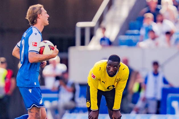 1. Bundesliga, 2. Spieltag, TSG 1899 Hoffenheim vs. Borussia Dortmund am 05.09.2026 Tor zum 2:1 durch Serhou Guirassy WICHTIGER HINWEIS: Gemäß den Vorgaben der DFL und des DFB ist es untersagt, in dem Stadion und oder vom Spiel angefertigte Fotoaufnahmen in Form von Sequenzbildern und oder videoähnlichen Fotostrecken zu verwerten bzw. verwerten zu lassen. *** Bundesliga 1, Matchday 2, TSG 1899 Hoffenheim vs. Borussia Dortmund on September 5, 2026. Goal to make it 2–1 by Serhou Guirassy. IMPORTANT NOTICE: In accordance with DFL and DFB regulations, it is prohibited to use or allow the use of photographs taken in the stadium and or during the game in the form of sequential images and or video-like photo sequences Copyright: xBahhoxKarax