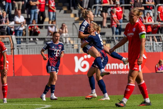 Jubel zum Tor zum 0:4 durch Weronika Zawistowska (1. FC Koeln, 10), GER, 1. FSV Mainz 05 vs. 1. FC Koeln, Fussball, Google Pixel Frauen-Bundesliga, 3. Spieltag, Saison 2026 2027, 05.09.2026, DFB REGULATIONS PROHIBIT ANY USE OF PHOTOGRAPHS AS IMAGE SEQUENCES AND OR QUASI-VIDEO, GER, 1. FSV Mainz 05 vs. 1. FC Koeln, Fussball, Google Pixel Frauen-Bundesliga, 3. Spieltag, Saison 2026 2027, 05.09.2026 Mainz *** Celebration following Weronika Zawistowska s goal to make it 0–4, 1. FC Köln, 10, GER, 1. FSV Mainz 05 vs. 1. FC Köln, Soccer, Google Pixel Women s Bundesliga, Matchday 3, 2026–2027 Season, September 5, 2026, DFB regulations prohibit any use of photographs as image sequences and or quasi-video, GER, 1 FSV Mainz 05 vs. 1 FC Cologne, Soccer, Google Pixel Women’s Bundesliga, Matchday 3, 2026–2027 Season, September 5, 2026, Mainz Copyright: xEibner-Pressefoto J-NxGroemlingx EP_JGG