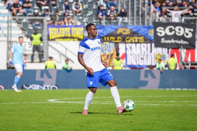 Deutschland: Fussball, 3. Liga, 4. Spieltag, Hänsch-Arena, SV Meppen vs. 1. FC Saarbrücken: Nikell Touglo (SV Meppen, 20) Copyright: xMichelxWittex