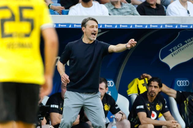 Niko Kovac (BVB Dortmund, Trainer), Mimik, Gesichtsausdruck, Emotion , Deutschland, Fussball, 1. Bundesliga, 2.Spieltag, 2026 2027, TSG Hoffenheim vs. Borussia Dortmund, 05.09.2026, Sinsheim SNP Arena Deutschland *** Niko Kovac, BVB Dortmund, Coach, Facial Expressions, Emotion, Germany, Soccer, Bundesliga 1, Matchday 2, 2026–2027, TSG Hoffenheim vs. Borussia Dortmund, September 5, 2026, Sinsheim SNP Arena, Germany Copyright: xGrantxHubbsx