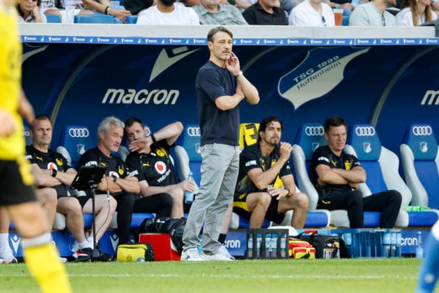 Niko Kovac (BVB Dortmund, Trainer), Mimik, Gesichtsausdruck, Emotion , Deutschland, Fussball, 1. Bundesliga, 2.Spieltag, 2026 2027, TSG Hoffenheim vs. Borussia Dortmund, 05.09.2026, Sinsheim SNP Arena Deutschland *** Niko Kovac, BVB Dortmund, Coach, Facial Expressions, Emotion, Germany, Soccer, Bundesliga 1, Matchday 2, 2026–2027, TSG Hoffenheim vs. Borussia Dortmund, September 5, 2026, Sinsheim SNP Arena, Germany Copyright: xGrantxHubbsx