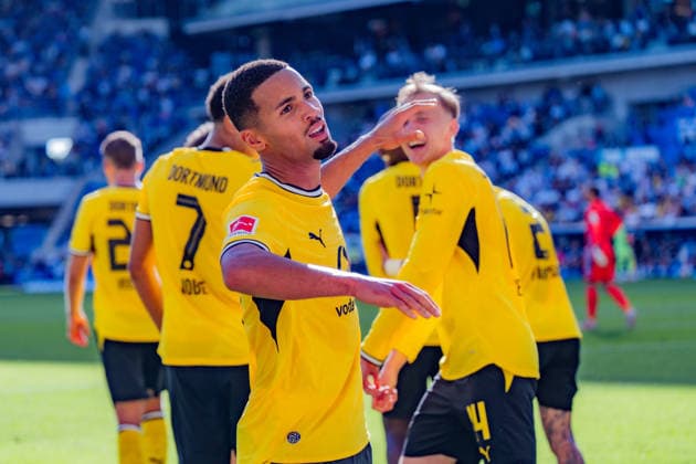 1. Bundesliga, 2. Spieltag, TSG 1899 Hoffenheim vs. Borussia Dortmund am 05.09.2026 Tor zum 2:3 durch Ethan Nwaneri WICHTIGER HINWEIS: Gemäß den Vorgaben der DFL und des DFB ist es untersagt, in dem Stadion und oder vom Spiel angefertigte Fotoaufnahmen in Form von Sequenzbildern und oder videoähnlichen Fotostrecken zu verwerten bzw. verwerten zu lassen. *** Bundesliga 1, Matchday 2, TSG 1899 Hoffenheim vs. Borussia Dortmund on September 5, 2026. Goal to make it 2–3 by Ethan Nwaneri. IMPORTANT NOTICE: In accordance with DFL and DFB regulations, it is prohibited to use or allow the use of photographs taken in the stadium and or during the game in the form of sequential images and or video-like photo sequences Copyright: xBahhoxKarax