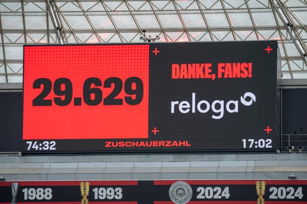 Deutschland: 1. Bundesliga 2026 2027, 2. Spieltag, Bayer 04 Leverkusen vs 1.FC Union Berlin, Samstag, 05.09.2026 BayArena-Stadion (Leverkusen-Nordrhein-Westfalen): Zuschauerzahl Leverkusen BayArena-Stadion Deutschland *** Germany 1 Bundesliga 2026–2027, Matchday 2, Bayer 04 Leverkusen vs. 1. FC Union Berlin, Saturday, September 5, 2026, BayArena Stadium, Leverkusen, North Rhine-Westphalia, Attendance: Leverkusen, BayArena Stadium, Germany Copyright: xOrhanxHabashx