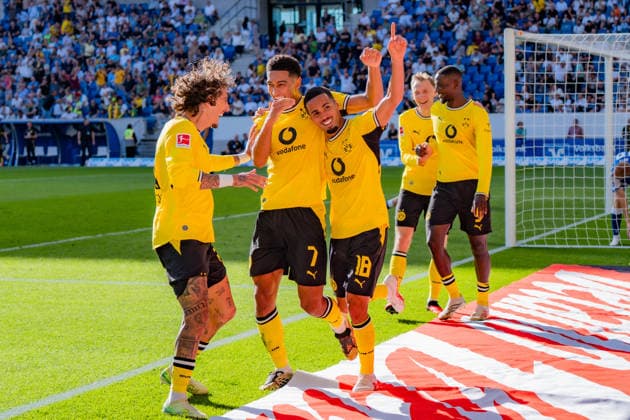 1. Bundesliga, 2. Spieltag, TSG 1899 Hoffenheim vs. Borussia Dortmund am 05.09.2026 Tor zum 2:3 durch Ethan Nwaneri WICHTIGER HINWEIS: Gemäß den Vorgaben der DFL und des DFB ist es untersagt, in dem Stadion und oder vom Spiel angefertigte Fotoaufnahmen in Form von Sequenzbildern und oder videoähnlichen Fotostrecken zu verwerten bzw. verwerten zu lassen. *** Bundesliga 1, Matchday 2, TSG 1899 Hoffenheim vs. Borussia Dortmund on September 5, 2026. Goal to make it 2–3 by Ethan Nwaneri. IMPORTANT NOTICE: In accordance with DFL and DFB regulations, it is prohibited to use or allow the use of photographs taken in the stadium and or during the game in the form of sequential images and or video-like photo sequences Copyright: xBahhoxKarax