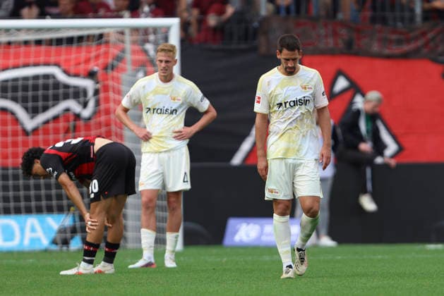 Rani Khedira (1.FC Union Berlin) ist enttaeuscht waehrend des Spiels der 1. Bundesliga zwischen Bayer 04 Leverkusen und 1. FC Union Berlin, BayArena am 05. September 2026 in Leverkusen, Deutschland. (Foto von Oliver Kaelke DeFodi Images) +++ Rani Khedira (1.FC Union Berlin) looks dejected during the Bundesliga match between Bayer 04 Leverkusen and 1. FC Union Berlin at BayArena on September 5, 2026 in Leverkusen, Germany. (Photo by Oliver Kaelke DeFodi Images) DFB DFL REGULATIONS PROHIBIT ANY USE OF PHOTOGRAPHS AS IMAGE SEQUENCES AND OR QUASI-VIDEO. (Photo by Oliver Kaelke DeFodi Images) - *** Rani Khedira of 1. FC Union Berlin looks dejected during the Bundesliga match between Bayer 04 Leverkusen and 1. FC Union Berlin, BayArena on September 5, 2026, in Leverkusen, Germany. Photo by Oliver Kaelke, DeFodi Images. Rani Khedira of 1. FC Union Berlin looks dejected during the Bundesliga match between Bayer 04 Leverkusen and 1. FC Union Berlin at BayArena on September 5, 2026 in Leverkusen, Germany. Photo by Oliver Kaelke, DeFodi Images. DFB and DFL regulations prohibit any use of photographs as image sequences and or quasi-video. Photo by Oliver Kaelke, DeFodi Images.