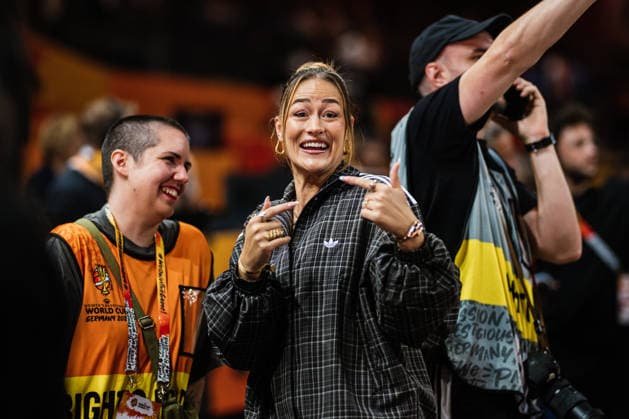 FIBA Women™s Basketball World Cup 2026: Deutschland vs. Japan, 05.09.2026 Eleni Frommann (Content Creatorin); Basketball, FIBA Women™s Basketball World Cup 2026, Gruppenphase, Gruppe A, 2. Spieltag: Deutschland vs. Japan am 05.09.2026 in der Max-Schmeling-Halle, Berlin Copyright: xBEAUTIFULxSPORTS Tonhäuserx