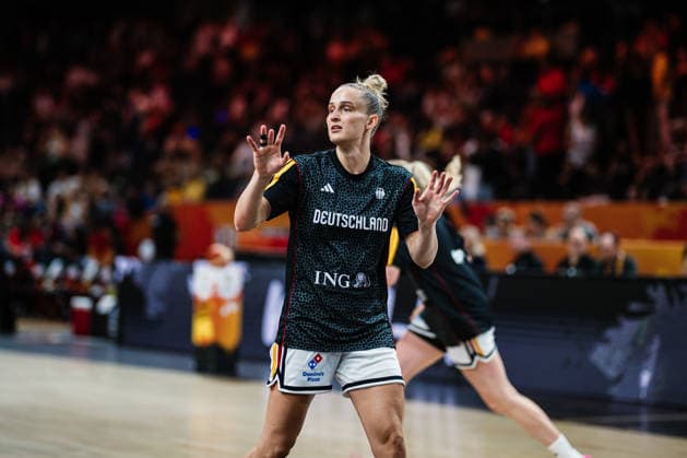 FIBA Women™s Basketball World Cup 2026: Deutschland vs. Japan, 05.09.2026 Leonie Fiebich (Deutschland, 13); Basketball, FIBA Women™s Basketball World Cup 2026, Gruppenphase, Gruppe A, 2. Spieltag: Deutschland vs. Japan am 05.09.2026 in der Max-Schmeling-Halle, Berlin Copyright: xBEAUTIFULxSPORTS Tonhäuserx