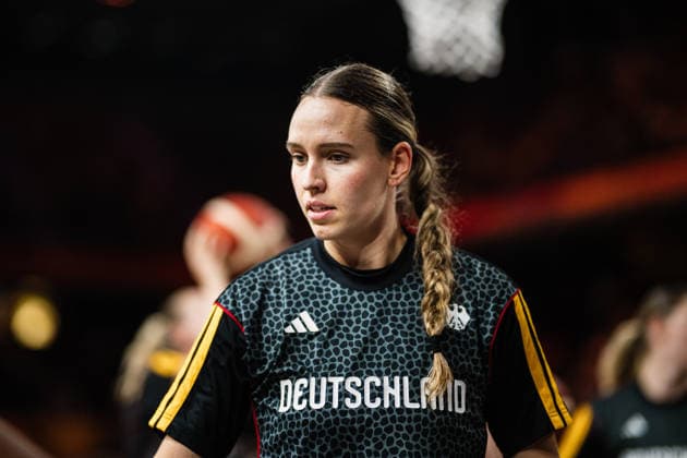 FIBA Women™s Basketball World Cup 2026: Deutschland vs. Japan, 05.09.2026 Emily Bessoir (Deutschland, 22); Basketball, FIBA Women™s Basketball World Cup 2026, Gruppenphase, Gruppe A, 2. Spieltag: Deutschland vs. Japan am 05.09.2026 in der Max-Schmeling-Halle, Berlin Copyright: xBEAUTIFULxSPORTS Tonhäuserx