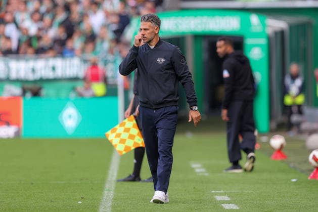 05.09.2026, xtgx, Fussball - 1.Bundesliga SV Werder Bremen - RB Leipzig v.l. Martin Demichelis (Leipzig, Trainer) nachdenklich (DFL DFB REGULATIONS PROHIBIT ANY USE OF PHOTOGRAPHS as IMAGE SEQUENCES and or QUASI-VIDEO) Bremen *** September 5, 2026, xtgx, Soccer, Bundesliga 1, SV Werder Bremen vs. RB Leipzig, Martin Demichelis, Leipzig, Coach, pensive. DFL, DFB REGULATIONS PROHIBIT ANY USE OF PHOTOGRAPHS AS IMAGE SEQUENCES AND OR QUASI-VIDEO, Bremen