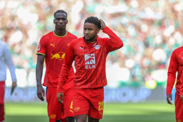 05.09.2026, xtgx, Fussball - 1.Bundesliga SV Werder Bremen - RB Leipzig v.l. Christopher Nkunku (Leipzig, 28) enttaeuscht, schaut enttaeuscht, niedergeschlagen, disappointed (DFL DFB REGULATIONS PROHIBIT ANY USE OF PHOTOGRAPHS as IMAGE SEQUENCES and or QUASI-VIDEO) Bremen *** September 5, 2026, xtgx, Soccer, Bundesliga 1, SV Werder Bremen vs. RB Leipzig, featuring Christopher Nkunku of Leipzig, 28 disappointed, looks disappointed, dejected, disappointed DFL DFB REGULATIONS PROHIBIT ANY USE OF PHOTOGRAPHS as IMAGE SEQUENCES and or QUASI-VIDEO Bremen