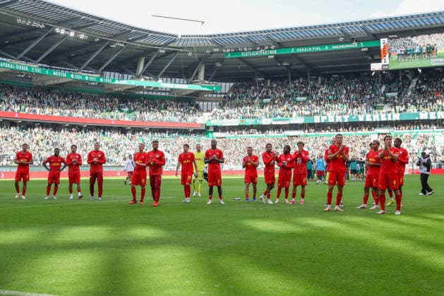 05.09.2026, xtgx, Fussball - 1.Bundesliga SV Werder Bremen - RB Leipzig v.l. Leipzig enttaeuscht, schaut enttaeuscht, niedergeschlagen, disappointed (DFL DFB REGULATIONS PROHIBIT ANY USE OF PHOTOGRAPHS as IMAGE SEQUENCES and or QUASI-VIDEO) Bremen *** September 5, 2026, xtgx, Soccer, Bundesliga 1, SV Werder Bremen vs. RB Leipzig; RB Leipzig disappoints; looks disappointed, dejected, disappointed; DFL and DFB regulations prohibit any use of photographs as image sequences and or quasi-video; Bremen