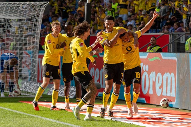 1. Bundesliga: TSG Hoffenheim vs Borussia Dortmund, 05.09.2026 Eigentor durch Albian Hajdari (TSG Hoffenheim, 21) zum Siegtreffer für Borussia Dortmund, Vorarbeit von Ethan Nwaneri (Borussia Dortmund, 18) 1. Bundesliga: TSG Hoffenheim vs Borussia Dortmund, SNP Arena, 05.09.2026 DFB DFL REGULATIONS PROHIBIT ANY USE OF PHOTOGRAPHS AS IMAGE SEQUENCES AND OR QUASI-VIDEO. *** 1 Bundesliga: TSG Hoffenheim vs. Borussia Dortmund, September 5, 2026; own goal by Albian Hajdari (TSG Hoffenheim), 21; winning goal for Borussia Dortmund, assisted by Ethan Nwaneri (Borussia Dortmund), 18; 1 Bundesliga: TSG Hoffenheim vs. Borussia Dortmund, SNP Arena, September 5, 2026. DFB and DFL regulations prohibit any use of photographs as image sequences and or quasi-video. Copyright: xBEAUTIFULxSPORTS Hillx