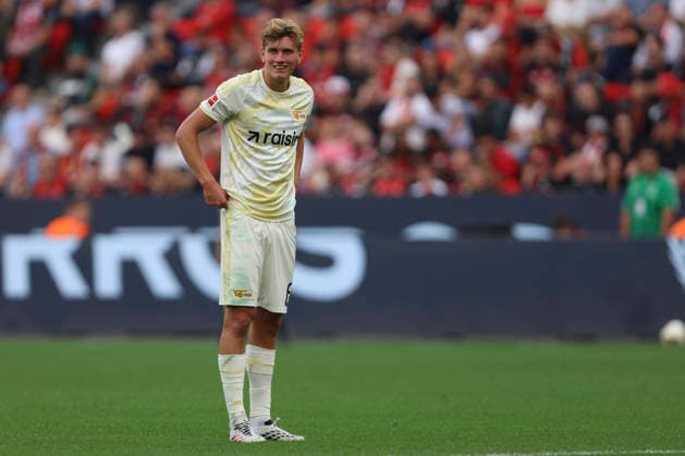 Aljoscha Kemlein (1.FC Union Berlin) schaut waehrend des Spiels der 1. Bundesliga zwischen Bayer 04 Leverkusen und 1. FC Union Berlin, BayArena am 05. September 2026 in Leverkusen, Deutschland. (Foto von Oliver Kaelke DeFodi Images) +++ Aljoscha Kemlein (1.FC Union Berlin) looks on during the Bundesliga match between Bayer 04 Leverkusen and 1. FC Union Berlin at BayArena on September 5, 2026 in Leverkusen, Germany. (Photo by Oliver Kaelke DeFodi Images) DFB DFL REGULATIONS PROHIBIT ANY USE OF PHOTOGRAPHS AS IMAGE SEQUENCES AND OR QUASI-VIDEO. (Photo by Oliver Kaelke DeFodi Images) - *** Aljoscha Kemlein of 1 FC Union Berlin watches during the Bundesliga match between Bayer 04 Leverkusen and 1 FC Union Berlin, BayArena on September 5, 2026, in Leverkusen, Germany. Photo by Oliver Kaelke, DeFodi Images. Aljoscha Kemlein of 1 FC Union Berlin looks on during the Bundesliga match between Bayer 04 Leverkusen and 1 FC Union Berlin at BayArena on September 5, 2026 in Leverkusen, Germany. Photo by Oliver Kaelke, DeFodi Images. DFB and DFL regulations prohibit any use of photographs as image sequences and or quasi-video. Photo by Oliver Kaelke, DeFodi Images.