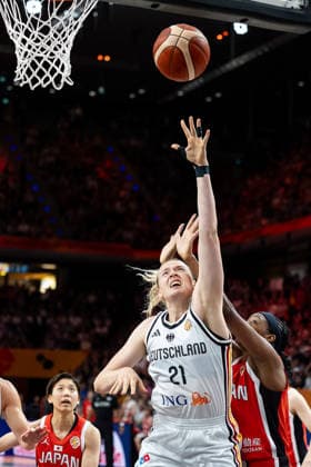Marie Guelich (Deutschland, 21) beim Korbleger, GER, Deutschland vs. Japan, Basketball, FIBA Women s World Cup 2026, Gruppenphase, Spieltag 2, 05.09.2026 GER, Deutschland vs. Japan, Basketball, FIBA Women s World Cup 2026, Gruppenphase, Spieltag 2, 05.09.2026 Berlin Copyright: xEibner-Pressefoto MaxxVincenx EP_MVN