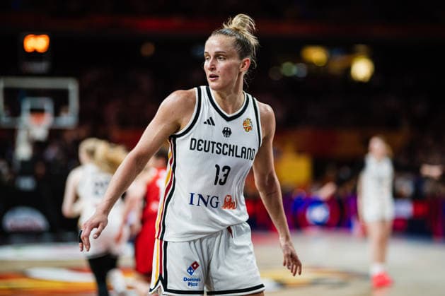 FIBA Women™s Basketball World Cup 2026: Deutschland vs. Japan, 05.09.2026 Leonie Fiebich (Deutschland, 13); Basketball, FIBA Women™s Basketball World Cup 2026, Gruppenphase, Gruppe A, 2. Spieltag: Deutschland vs. Japan am 05.09.2026 in der Max-Schmeling-Halle, Berlin Copyright: xBEAUTIFULxSPORTS Tonhäuserx
