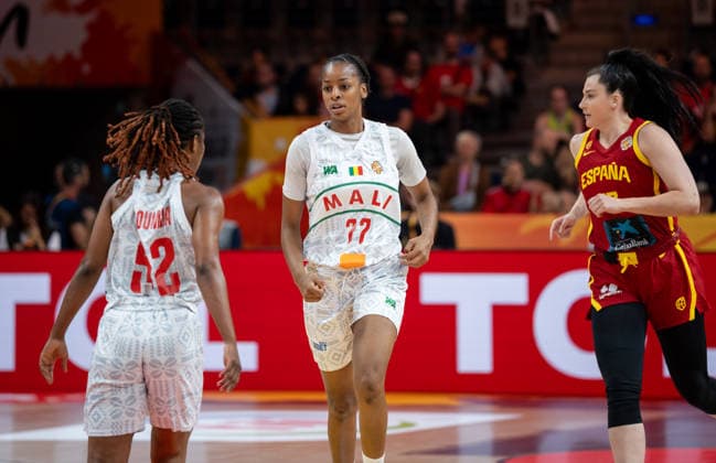 Mali v Spain: Group A - FIBA Women s Basketball World Cup Germany 2026 Diana Balayera plays during the FIBA Women s Basketball World Cup 2026 match between Mali and Spain in Berlin, Germany, on September 5, 2026. Berlin Germany  Copyright: xMarcinxGolbax originalFilename:golba-malivspa260905_nptis.jpg