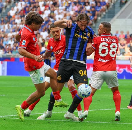 Serie A 2026 27 football match: Inter vs. Napoli Pio Esposito of Inter Milano During the football match played on September 5, 2026, at the San Siro Stadium in Milan part of the 2026 27 Italian Serie A championship between Inter Milan and SSC Napoli. MILANO Stadio San Siro Lombardia ITALIA Copyright: xFABIOxSASSOxFabioxSassox Inter Napoli 2026_09_05Fabio Sasso5158