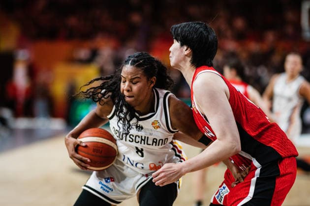 FIBA Women™s Basketball World Cup 2026: Deutschland vs. Japan, 05.09.2026 Nyara Sabally (Deutschland, 8) am Ball; Basketball, FIBA Women™s Basketball World Cup 2026, Gruppenphase, Gruppe A, 2. Spieltag: Deutschland vs. Japan am 05.09.2026 in der Max-Schmeling-Halle, Berlin Copyright: xBEAUTIFULxSPORTS Tonhäuserx
