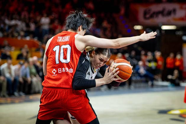 Basketball Berlin 05.09.2026 FIBA Women™s Basketball World Cup Germany 2026 Vorrunde Gruppe Deutschland (GER) - Japan (JPN) Luisa Geiselsöder (Deutschland, No.15) Geiselsoder Ramu Tokashiki (Japan, No.10)