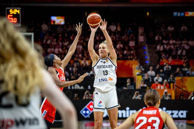 Basketball Berlin 05.09.2026 FIBA Women™s Basketball World Cup Germany 2026 Vorrunde Gruppe Deutschland (GER) - Japan (JPN) Leonie Fiebich (Deutschland, No.13)