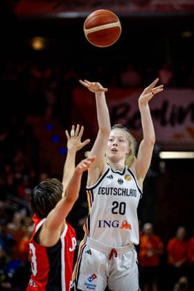 Basketball Berlin 05.09.2026 FIBA Women™s Basketball World Cup Germany 2026 Vorrunde Gruppe Deutschland (GER) - Japan (JPN) Frida Bühner (Deutschland, No.20)