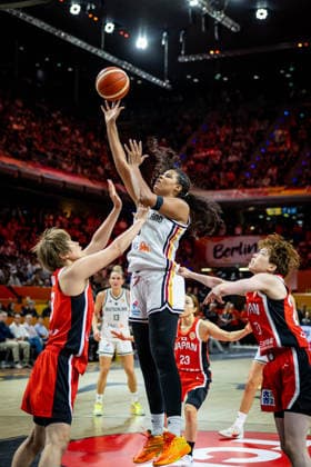 Basketball Berlin 05.09.2026 FIBA Women™s Basketball World Cup Germany 2026 Vorrunde Gruppe Deutschland (GER) - Japan (JPN) Nyara Sabally (Deutschland, No.08)