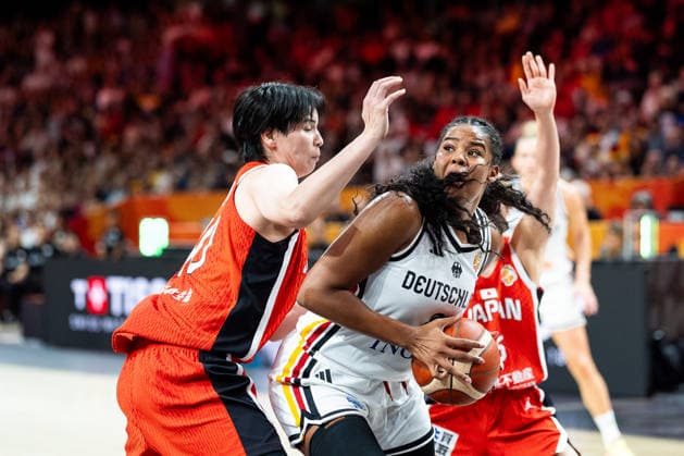 Nyara Sabally (Deutschland, 08) am Ball, GER, Deutschland vs. Japan, Basketball, FIBA Women s World Cup 2026, Gruppenphase, Spieltag 2, 05.09.2026 GER, Deutschland vs. Japan, Basketball, FIBA Women s World Cup 2026, Gruppenphase, Spieltag 2, 05.09.2026 Berlin Copyright: xEibner-Pressefoto MaxxVincenx EP_MVN
