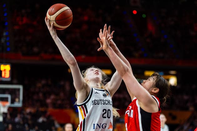 Frieda Buhner (Deutschland, 20) beim Korbleger, GER, Deutschland vs. Japan, Basketball, FIBA Women s World Cup 2026, Gruppenphase, Spieltag 2, 05.09.2026 GER, Deutschland vs. Japan, Basketball, FIBA Women s World Cup 2026, Gruppenphase, Spieltag 2, 05.09.2026 Berlin Copyright: xEibner-Pressefoto MaxxVincenx EP_MVN