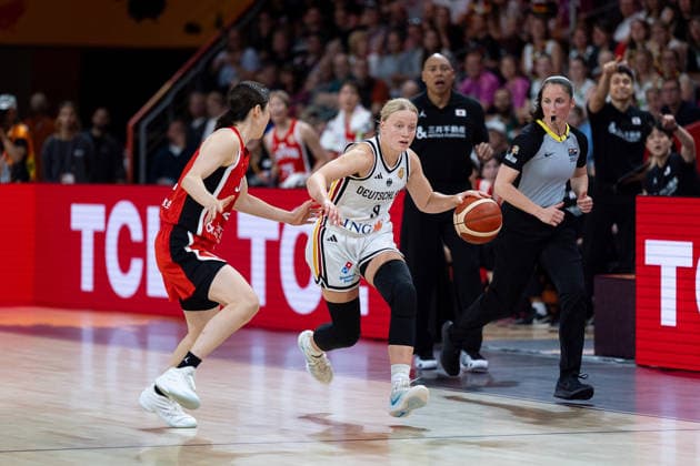 Emma Eichmeyer (Deutschland, 09) im Dribbling, GER, Deutschland vs. Japan, Basketball, FIBA Women s World Cup 2026, Gruppenphase, Spieltag 2, 05.09.2026 GER, Deutschland vs. Japan, Basketball, FIBA Women s World Cup 2026, Gruppenphase, Spieltag 2, 05.09.2026 Berlin Copyright: xEibner-Pressefoto MaxxVincenx EP_MVN