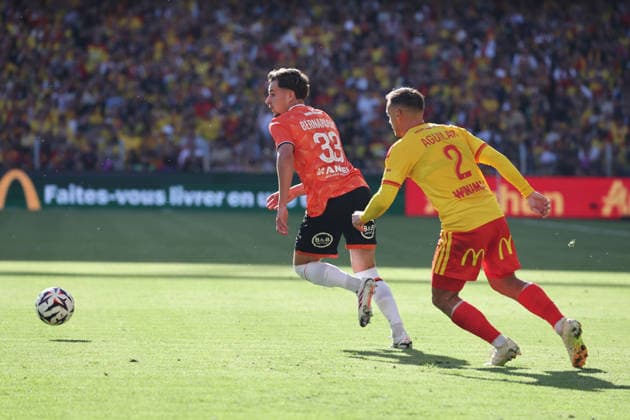 FOOTBALL : RC Lens vs Lorient - Ligue 1 - 05 09 2026 Gabin BERNARDEAU (FC Lorient) lors du match RC Lens vs Lorient, Ligue 1, stade Bollaert-Delelis, le 5 septembre 2026 - photo Laurent Sanson PsnewZ  Copyright: xLaurentxSANSONx xPsnewZx