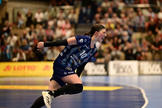 Handball I Frauen I Saison 2026-2027 I Bundesliga I 2. Spieltag I Buxtehuder SV - HC Leipzig I 05.09.2026 Einzelfoto, Freisteller, Einzelbild, Cut-out, isoliertes Motiv, Sportaufnahme, Nahaufnahme, freigestellt, freigestellte Aufnahme, Aufnahme, Einzeln: Jubel, Begeisterung, Enthusiasmus, Euphorie, Freude, Glücksgefühl, Heiterkeit bei: Anika Hampel (10, Buxtehuder Sportverein) Buxtehude Halle Nord (Neu) Niedersachsen Deutschland Copyright: xLobeca FelixxWeißbergx