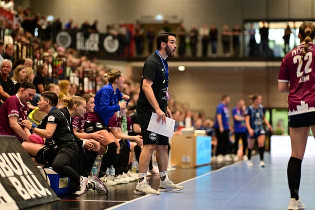 Handball I Frauen I Saison 2026-2027 I Bundesliga I 2. Spieltag I Buxtehuder SV - HC Leipzig I 05.09.2026 Einzelfoto, Freisteller, Einzelbild, Cut-out, isoliertes Motiv, Sportaufnahme, Nahaufnahme, freigestellt, freigestellte Aufnahme, Aufnahme, Einzeln: Erik Töpfer (HC Leipzig) Buxtehude Halle Nord (Neu) Niedersachsen Deutschland Copyright: xLobeca FelixxWeißbergx