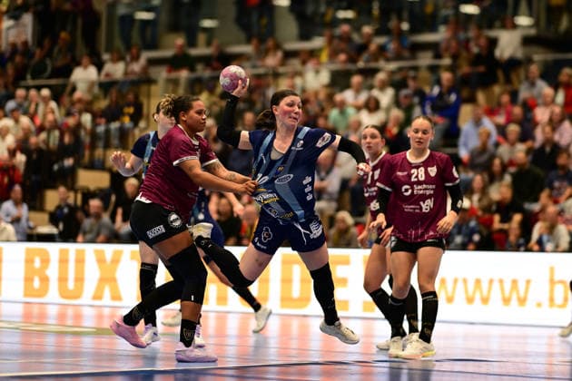 Handball I Frauen I Saison 2026-2027 I Bundesliga I 2. Spieltag I Buxtehuder SV - HC Leipzig I 05.09.2026 Anika Hampel (10, Buxtehuder Sportverein) Buxtehude Halle Nord (Neu) Niedersachsen Deutschland Copyright: xLobeca FelixxWeißbergx