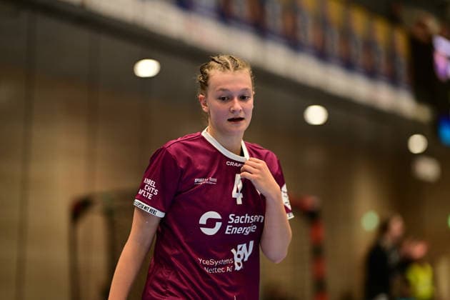Handball I Frauen I Saison 2026-2027 I Bundesliga I 2. Spieltag I Buxtehuder SV - HC Leipzig I 05.09.2026 Einzelfoto, Freisteller, Einzelbild, Cut-out, isoliertes Motiv, Sportaufnahme, Nahaufnahme, freigestellt, freigestellte Aufnahme, Aufnahme, Einzeln: Jana Walther (4, HC Leipzig) Buxtehude Halle Nord (Neu) Niedersachsen Deutschland Copyright: xLobeca FelixxWeißbergx
