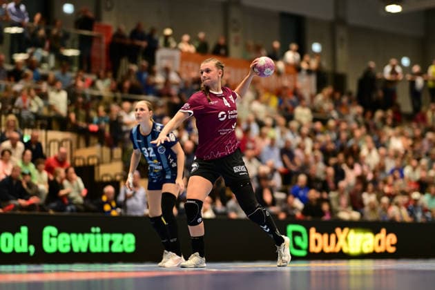 Handball I Frauen I Saison 2026-2027 I Bundesliga I 2. Spieltag I Buxtehuder SV - HC Leipzig I 05.09.2026 Jana Walther (4, HC Leipzig) Buxtehude Halle Nord (Neu) Niedersachsen Deutschland Copyright: xLobeca FelixxWeißbergx