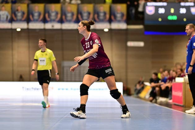Handball I Frauen I Saison 2026-2027 I Bundesliga I 2. Spieltag I Buxtehuder SV - HC Leipzig I 05.09.2026 Einzelfoto, Freisteller, Einzelbild, Cut-out, isoliertes Motiv, Sportaufnahme, Nahaufnahme, freigestellt, freigestellte Aufnahme, Aufnahme, Einzeln: Marlene Tucholke (23, HC Leipzig) Buxtehude Halle Nord (Neu) Niedersachsen Deutschland Copyright: xLobeca FelixxWeißbergx