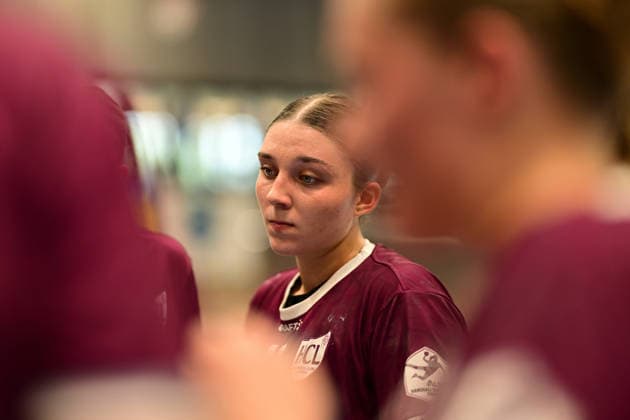 Handball I Frauen I Saison 2026-2027 I Bundesliga I 2. Spieltag I Buxtehuder SV - HC Leipzig I 05.09.2026 Portrait, Porträt, Portraitaufnahme, Personenfoto, Einzelbild, Einzelfoto, Halbportrait: Laura Sophie Klocke (13, HC Leipzig) Buxtehude Halle Nord (Neu) Niedersachsen Deutschland Copyright: xLobeca FelixxWeißbergx