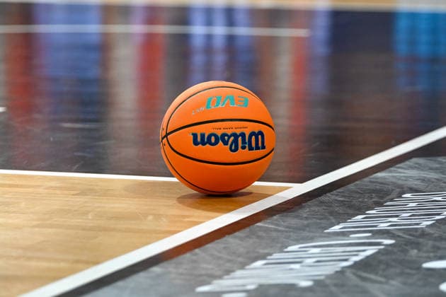 Basketball, Symbolfoto, Ball auf Parkett RASTA Vechta vs. Bakken Bears, Testspiel, Saison 2026 2027, 05.09.2026, RASTA Vechta vs. Bakken Bears, Testspiel, Saison 2026 2027, 05.09.2026 Vechta Copyright: xEibner-Pressefoto RobertxGertzenx EP_RGN